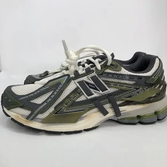 New Balance 1906A Unisex W12.5/M11 Green Mesh Lace Up Casual Sneaker - Picture 6 of 14